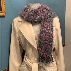 Flash Sale Beautiful pinks/greens handmade scarf l
